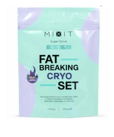 MIXIT Body scrub Fat Breaking Set Cryo Sugar Scrub 200 ml