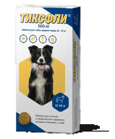 Tixfli 500 mg for dogs of medium species 10-20 kg 1 tablet - Buy Online on GoSupps.com