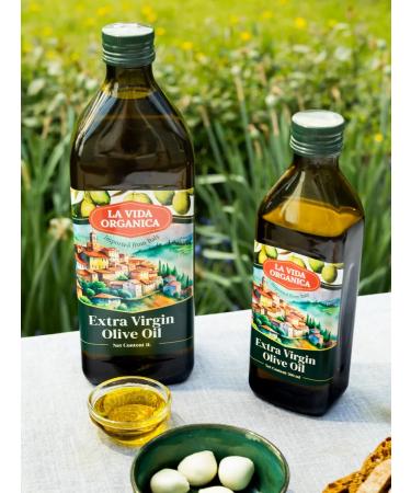 La Vida Organica Extra Virgin olive oil 1 liter - Buy Online on GoSupps.com