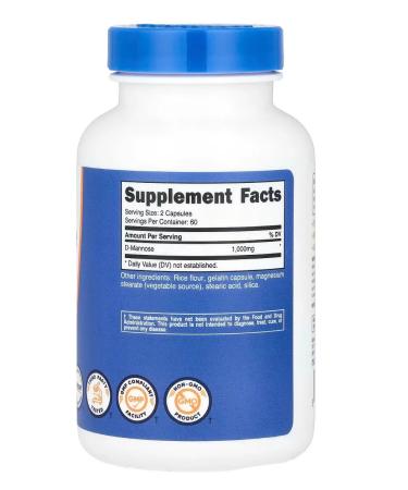 21st Century Nutricost d-mannose 1000 mg - Buy Online on GoSupps.com
