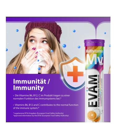 EVAM Multivitamins sparkling pills for immunity 40pcs - Buy Online on GoSupps.com