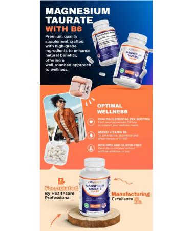 NutriBiotic Magnesium Tauraate Vitamin B6 - Buy Online on GoSupps.com