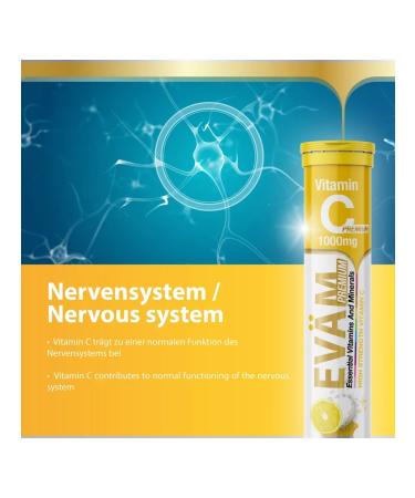 EVAM Vitamin C ascorbic acid 1000 mg 60pcs - Buy Online on GoSupps.com