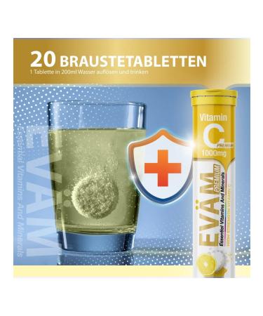 EVAM Vitamin C ascorbic acid 1000 mg 60pcs - Buy Online on GoSupps.com