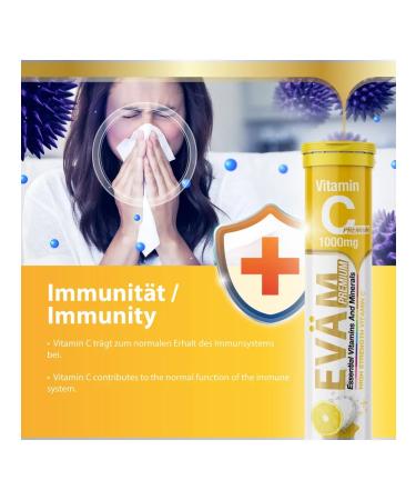 EVAM Vitamin C ascorbic acid 1000 mg 120pcs - Buy Online on GoSupps.com