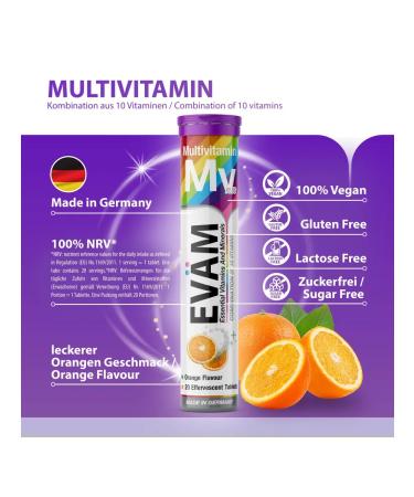 EVAM Multivitamins sparkling pills for immunity 240pcs - Buy Online on GoSupps.com