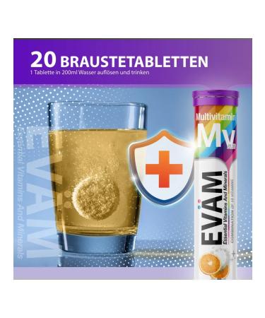 EVAM Multivitamins sparkling pills for immunity 240pcs - Buy Online on GoSupps.com