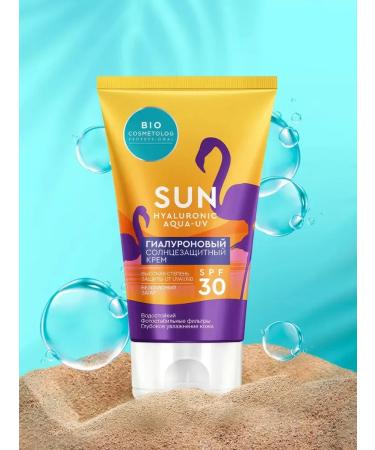 Bio cosmetologist Aqua-UV SPF 30 Cream Hyaluronic Sun 150 ml - Buy Online on GoSupps.com