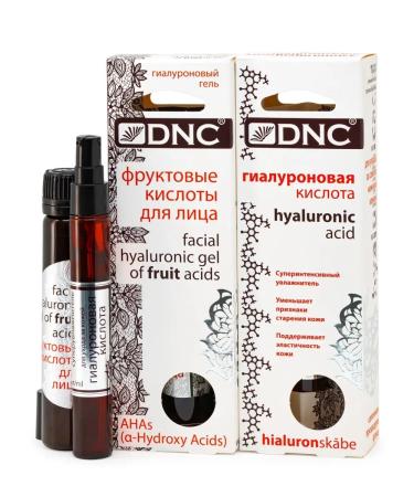 DNC Facial Skin Care Set: Fruit Acids for Face Hyaluronic Acid (26 ml 10 ml)