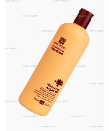 FORTUNA BELLEZZA Hair shampoo with argan oil Rose Berry 500ml - Buy Online on GoSupps.com