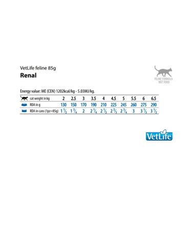 Farmina Vet Life for cats Renal 85g 3pcs for kidneys for chronic - Buy Online on GoSupps.com