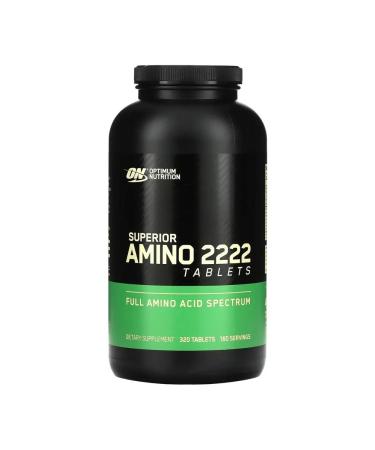 Optimum Nutrition Amino acid complex Superior Amino 2222 - 320 table