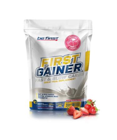 Be First Heiner FIRST Gainer 1000 GR strawberries - Buy Online on GoSupps.com