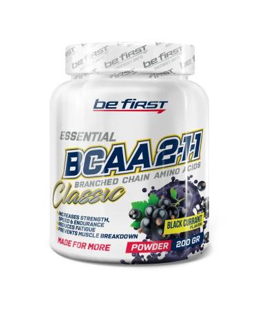 Be First BCAA BCAA 2 1 1 Classic Powder 200 grams black currant
