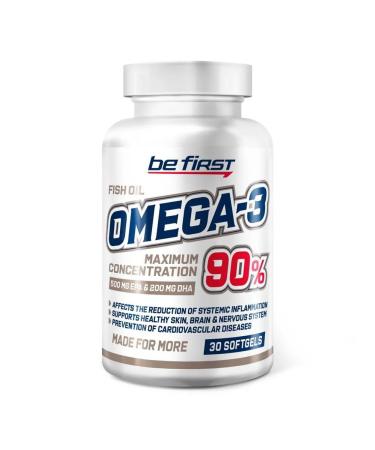 Be First Omega-3 fatty acids 90% maximum concentration 30 caps