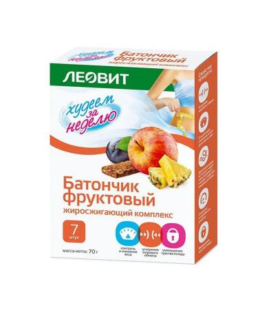 LEOVIT We lose weight in a week Batonchik "Fat Fooling Complex" 7pcs - Buy Online on GoSupps.com