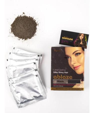 Ayusri Hair henna is black 60 g - Buy Online on GoSupps.com