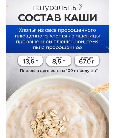 Honey and Jam Porridge 3 cereal wheat oats flax 300 g - Buy Online on GoSupps.com