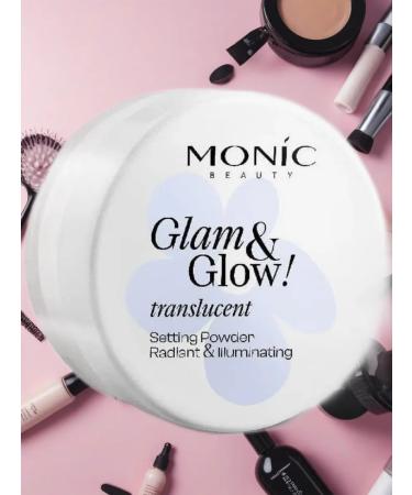 Monica Beauty Brown powder for the face Transparent 10 gr. - Buy Online on GoSupps.com