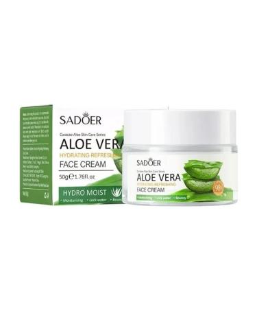 SADOER OFFICIAL Face cream moisturizing and refreshing Aloe Vera 50g - Buy Online on GoSupps.com