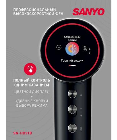 Sanyo Hair hair dryer professional powerful with ionization SN-HD31 - Buy Online on GoSupps.com
