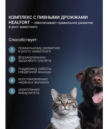 Healfort Brewer yeast vitamins for dog cats 90 tab x 2 pcs - Buy Online on GoSupps.com