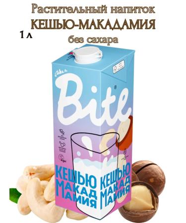 Bite Plant drink "cashew-macadamia" 2pcs* 1 liter - Buy Online on GoSupps.com