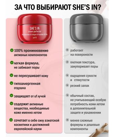 She's in Facial cream anti -aging peptide with collagen - Buy Online on GoSupps.com