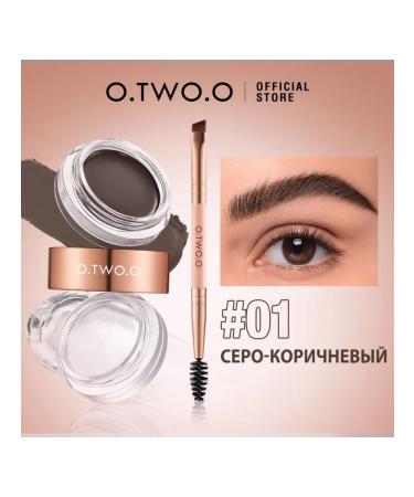 OTWOO Wax gel and eyebrow fixer 2B1 gray-brown