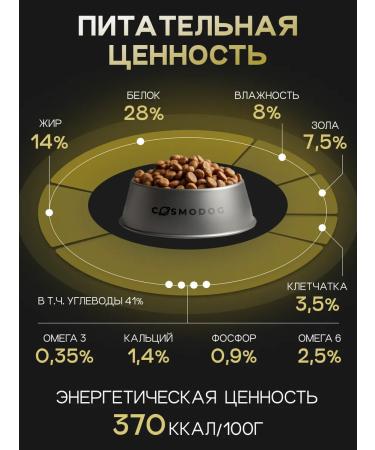 cosmodog Feed for dogs dry 0.8 kg hypoallergenic with beef - Buy Online on GoSupps.com