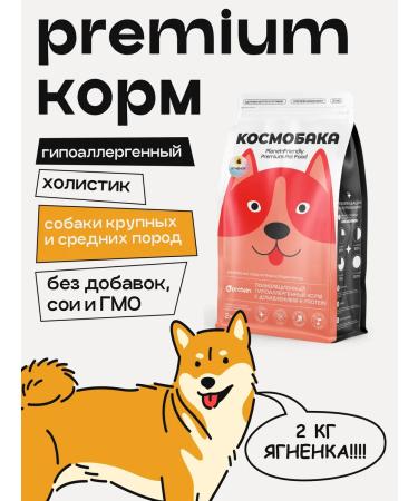 SPACEBAK Feed for dogs dry 2 kg with lamb for large rocks