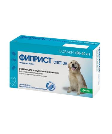KRKA Fiprist Skot He drops from fleas d s. 20-40 kg Pip. No. 3 2.68 ml