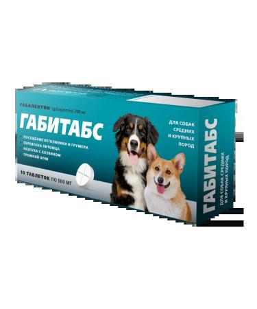 Apicenna Gabitabs for dogs of medium and large breeds 200 mg 10 tab