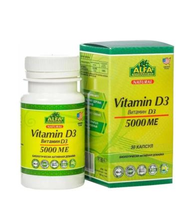 Home medicine cabinet Vitamin D3 Alpha Vitamins 5000 Caps X30pcs - Buy Online on GoSupps.com