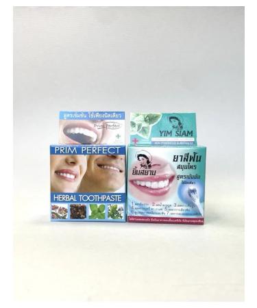 Prim Perfect Set of Thai bleaching toothpaste 25 g*2 pcs - Buy Online on GoSupps.com