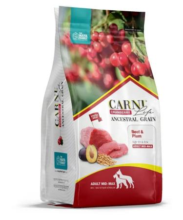 CARNI LIFE For medium large dogs beef prunes cranberries 2.5 kg