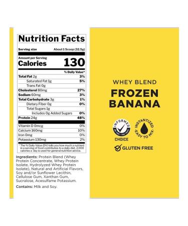 Rule 1 Protein Whey Blend 878 g - banana ice cream - Buy Online on GoSupps.com