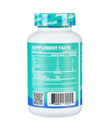 MericanMeds Omega-3 Fish Oil Omega-3 200 capsules - Buy Online on GoSupps.com