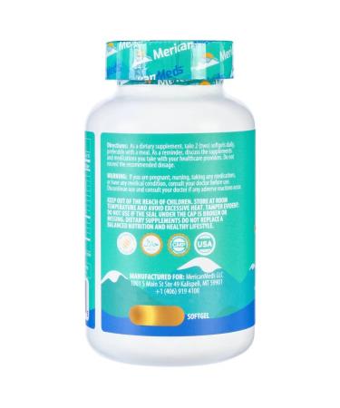 MericanMeds Omega-3 Fish Oil Omega-3 200 capsules - Buy Online on GoSupps.com
