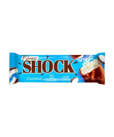FitnessShock Protein Baton Coconon glazed 50g - Buy Online on GoSupps.com