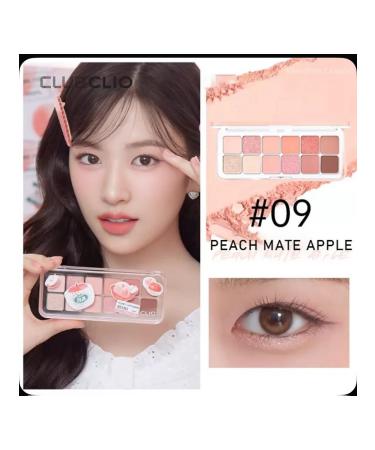 Clio Palette of shadows for eyelids 12 colors Air N 9 Peach Mate Apple