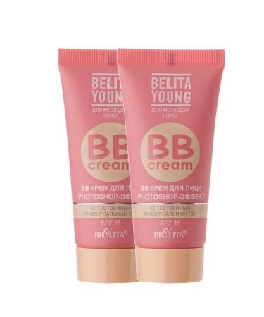 BELITA BB face cream Photoshop effect SPF 15 2 pcs - Buy Online on GoSupps.com