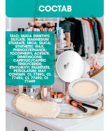 Monica Beauty Compact powder for the face 01 light beige 10 g - Buy Online on GoSupps.com