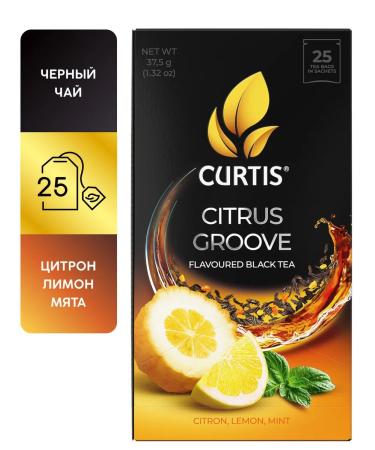 CURTIS Black tea "Citrus Groove" 25 sshetes - Buy Online on GoSupps.com
