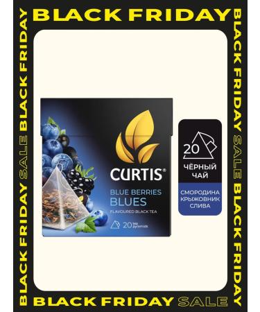 CURTIS Black tea "Blue Berries Blues" 20 pyramids