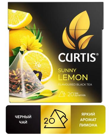 Curtis Black tea "Sunny Lemon" 20 pyramids - Buy Online on GoSupps.com