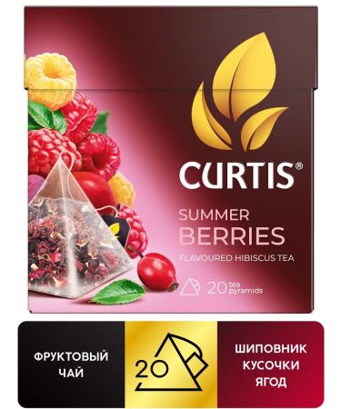 CURTIS Herbal tea "Summer berries" 20 pyramids - Buy Online on GoSupps.com