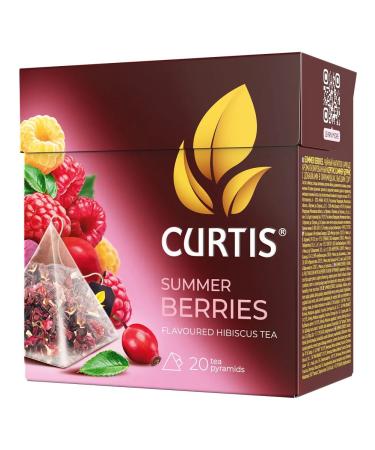 CURTIS Herbal tea "Summer berries" 20 pyramids - Buy Online on GoSupps.com