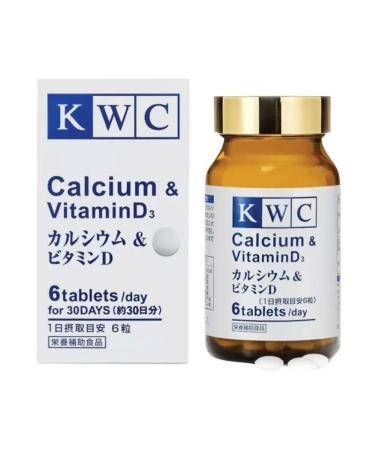 KWC calcium and vitamin D3 capsules 133 76 mg + 2 5 g 180 pcs