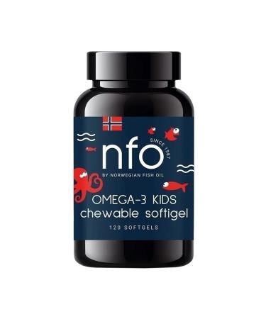 Nfo kids omega-3 with vitamin D3 Chewing capsules 120 pcs